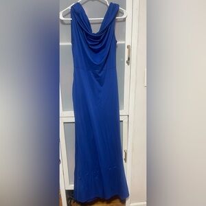 Elegant Blue Sleeveless Dress